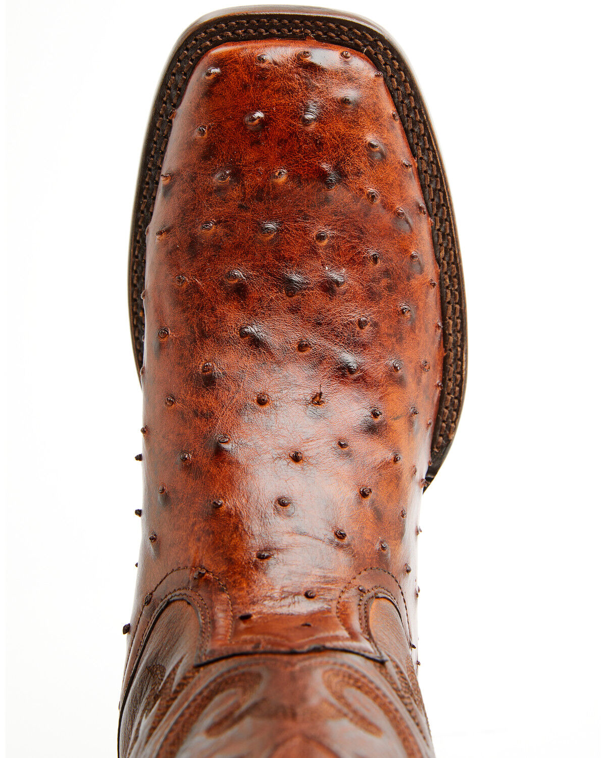 Image #6 - Cody James Black 1978® Men's The Hayward Exotic Ostrich Western Boots - Broad Square Toe, Cognac, hi-res