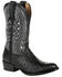 Durango Men's Black Full-Quill Ostrich Western Boots - Round Toe, Black, hi-res