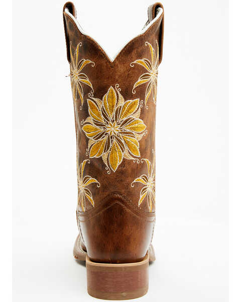 Image #5 - Laredo Women's Melrose Floral Western Boots - Broad Square Toe, Tan, hi-res