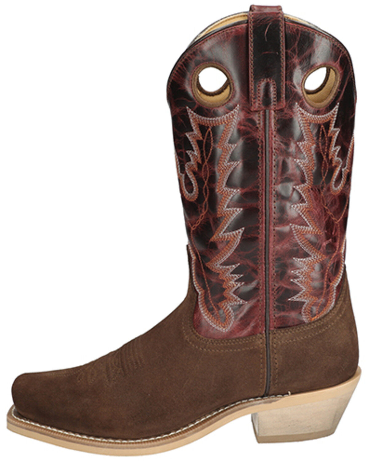 Image #3 - Smoky Mountain Men's Santa Fe Performance Western Boots - Square Toe, Multi, hi-res