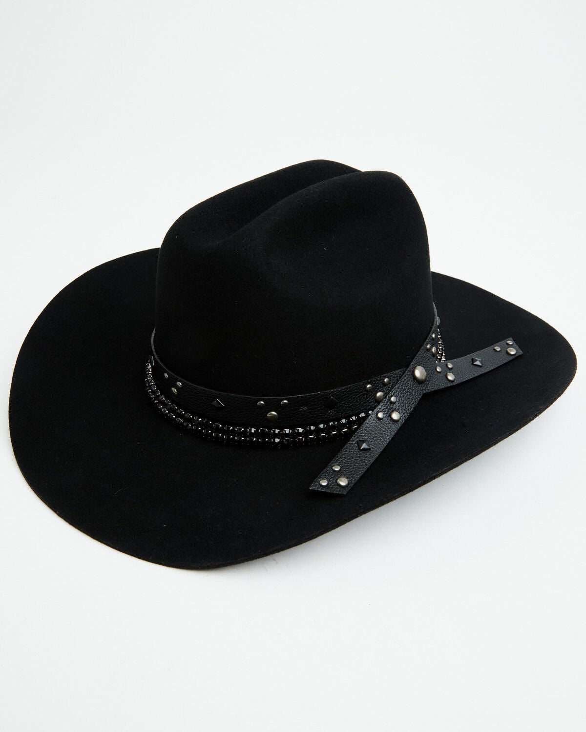 Idyllwind Women's Sayler Felt Cowboy Hat, Black, hi-res