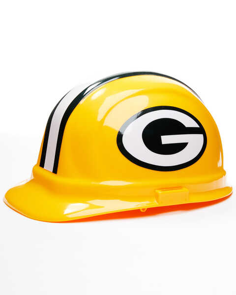 Image #1 - Airgas Safety Products Men's Wincraft Green Bay Packers Logo Hardhat , Yellow, hi-res