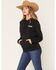 Image #3 - Wrangler Retro Women's Vegas NFR Hooded Sweatshirt, Black, hi-res
