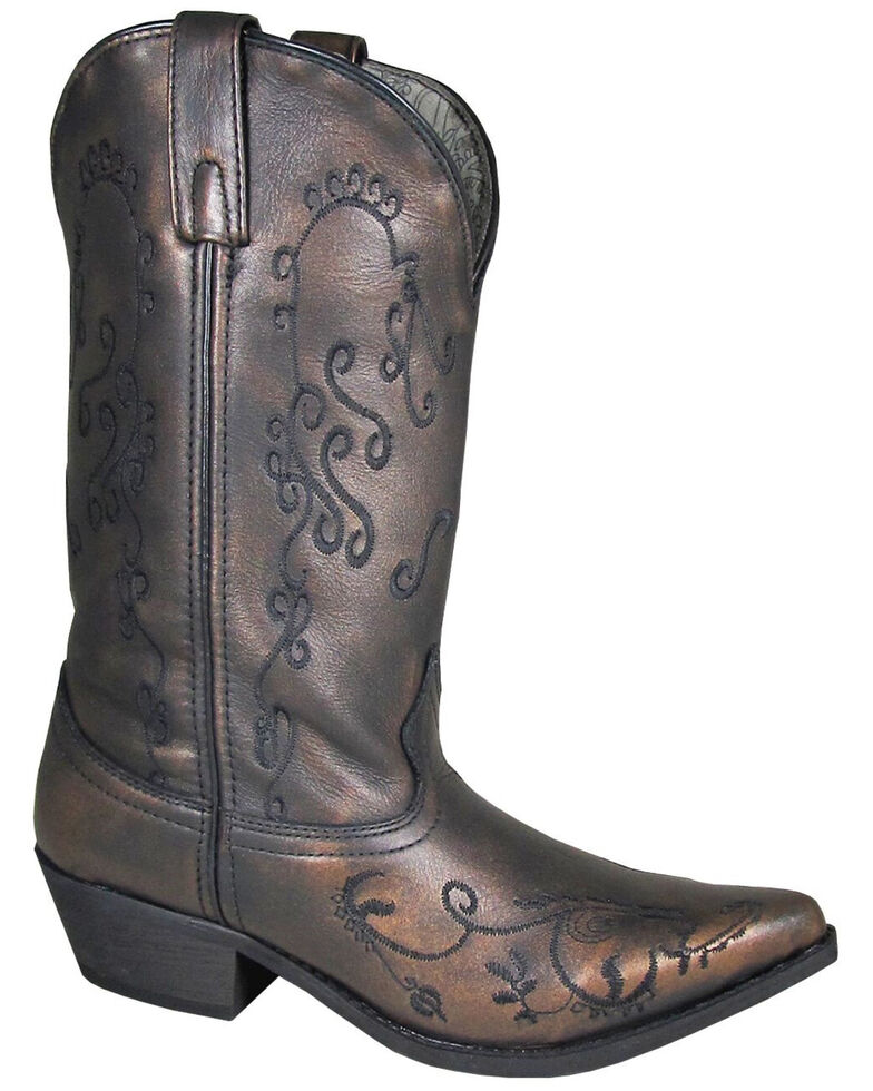 Smoky Mountain Women's Harlow Western Boots - Snip Toe, Bronze, hi-res