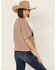 Image #4 - Cleo + Wolf Women's Adrian Boxy Cropped Graphic Tee, Bark, hi-res