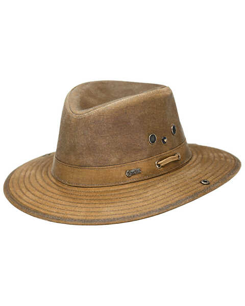 Image #1 - Outback Trading Co. Men's Oilskin River Guide Hat, Tan, hi-res