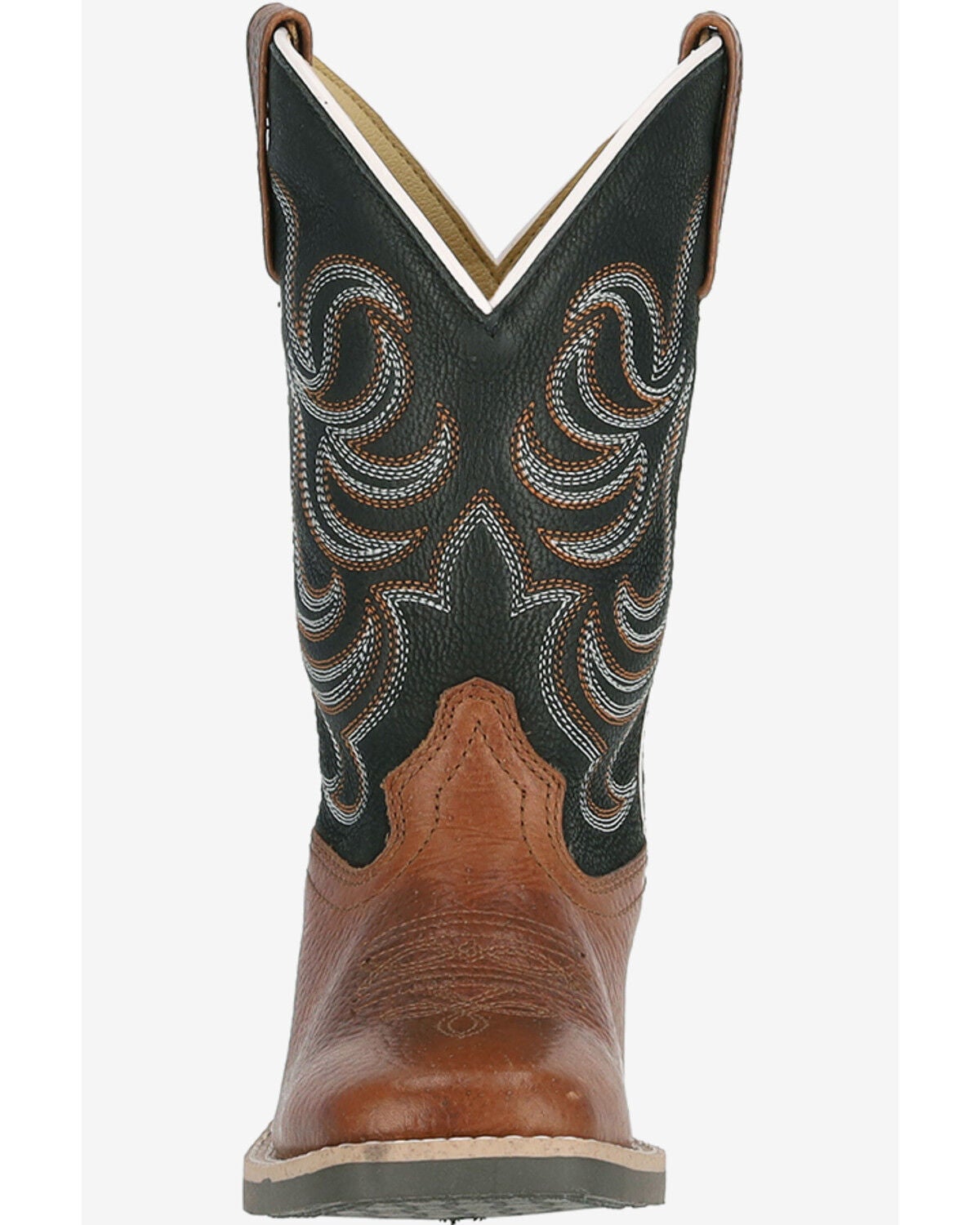 Image #3 - Smoky Mountain Little Boys' Grant Western Boots - Broad Square Toe, Black, hi-res