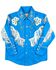 Image #1 - Rockmount Ranchwear Boys' Vintage Fringe Long Sleeve Pearl Snap Western Shirt, Turquoise, hi-res