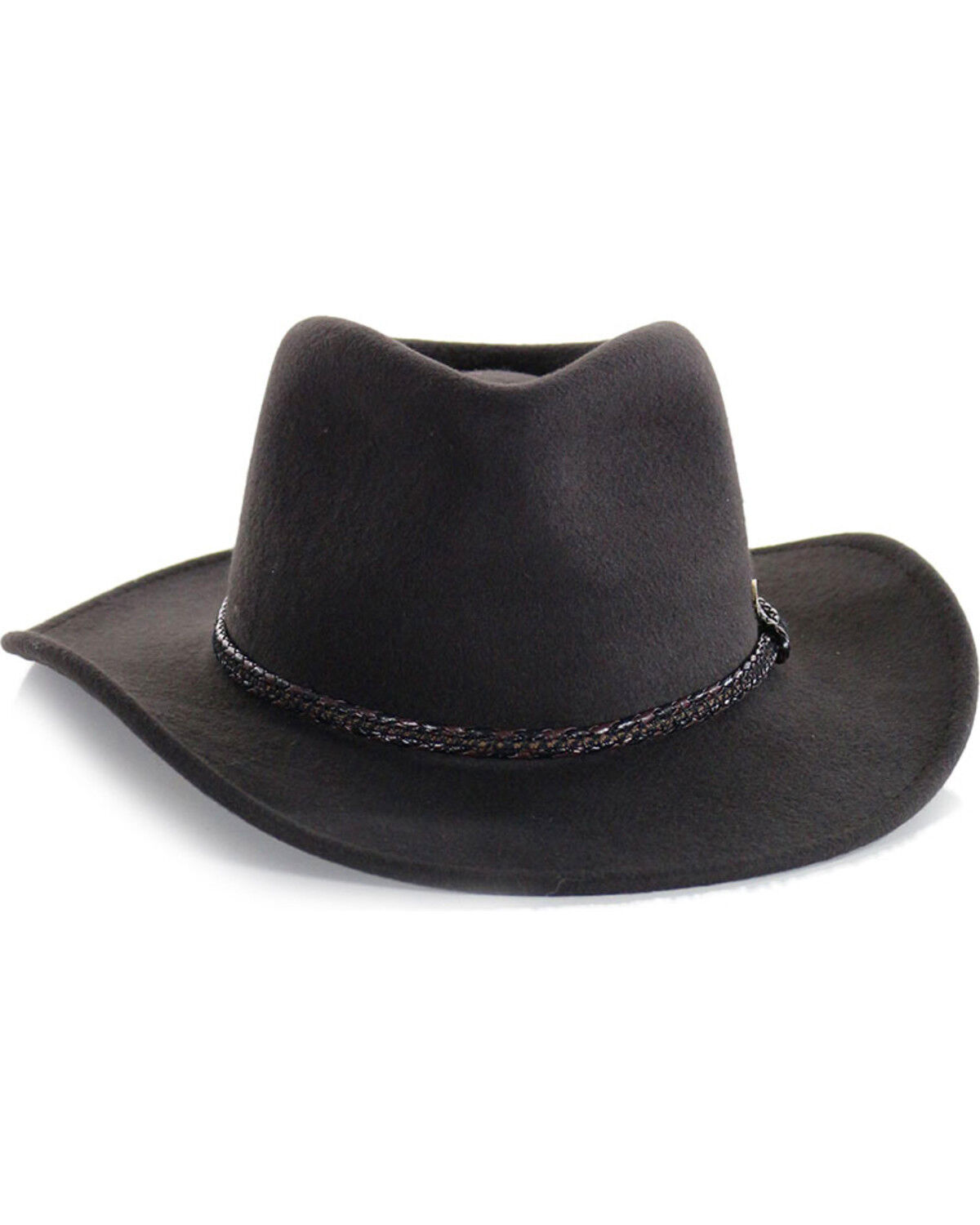 Image #2 - Cody James Men's Outback Wool Hat, Chocolate, hi-res