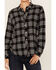 Image #3 - Idyllwind Women's Featherlight Plaid Print Long Sleeve Pearl Snap Western Shirt, Black, hi-res