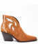 Image #2 - Dan Post Women's Embroidered Inlay Suede Fashion Booties - Snip Toe, Tan, hi-res