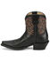 Image #3 - Justin Vintage Women's Isabella Western Booties - Snip Toe, Black, hi-res