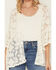 Image #4 - Shyanne Women's Hester Lace Flutter Sleeve Kimono, Cream, hi-res