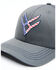 Hawx Men's Charcoal Flag Logo Mesh-Back Ball Cap , Charcoal, hi-res