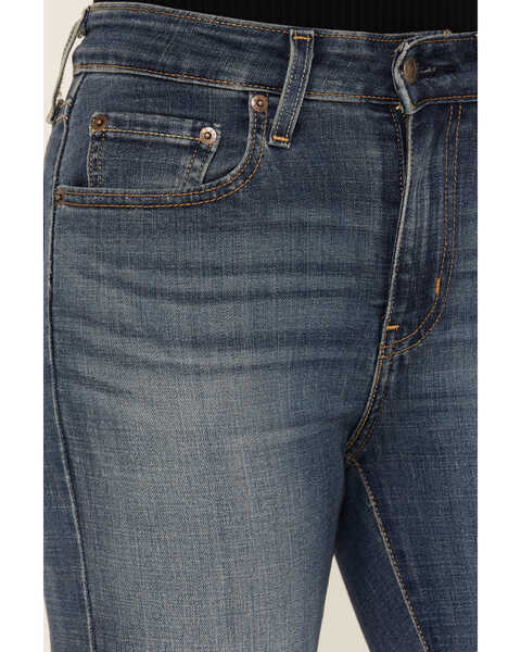 Image #2 - Levi's Women's Dark Wash 725 Worn In Bootcut Denim Jeans, Dark Wash, hi-res
