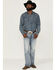Image #1 - Cody James Men's Nashville Stretch Stackable Straight Jeans, Light Medium Wash, hi-res