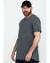 Image #3 - Hawx Men's Pocket Henley Short Sleeve Work T-Shirt, Charcoal, hi-res
