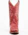 Image #4 - Shyanne Women's Bambi Suede Western Boots - Snip Toe, Red, hi-res