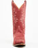 Image #4 - Shyanne Women's Bambi Suede Western Boots - Snip Toe , Red, hi-res