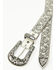 Image #2 - Shyanne Women's Stasia Rhinestone Paisley Print Belt, White, hi-res