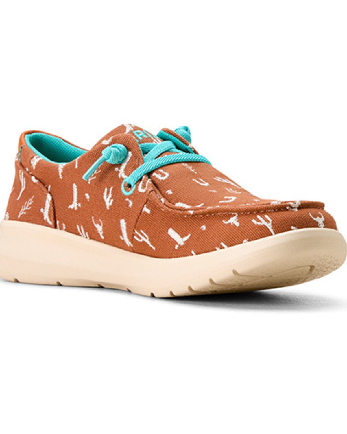 Ariat Women's Hilo Doodle Casual Shoes - Moc Toe, Brown, hi-res