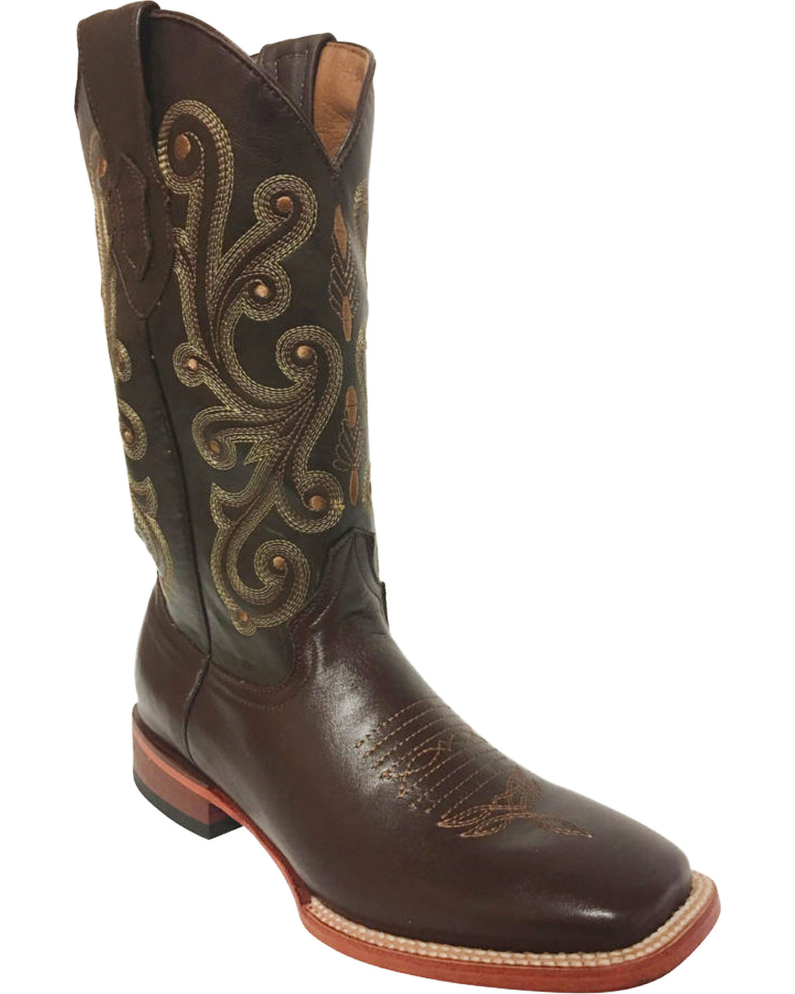 Men's ferrini boots square toe top