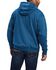 Image #2 - Ariat Men's Logo Graphic Hooded Sweatshirt, Blue, hi-res