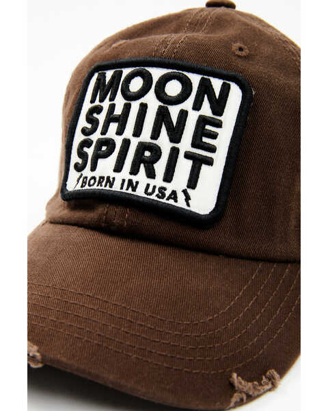 Image #2 - Moonshine Spirit Men's Born in the USA Baseball Cap, Brown, hi-res