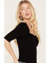 Image #2 - Idyllwind Women's Carson Twist Front Top, Black, hi-res