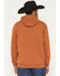 Image #4 - Ariat Men's Logo Graphic Hooded Sweatshirt - Tall, Rust Copper, hi-res