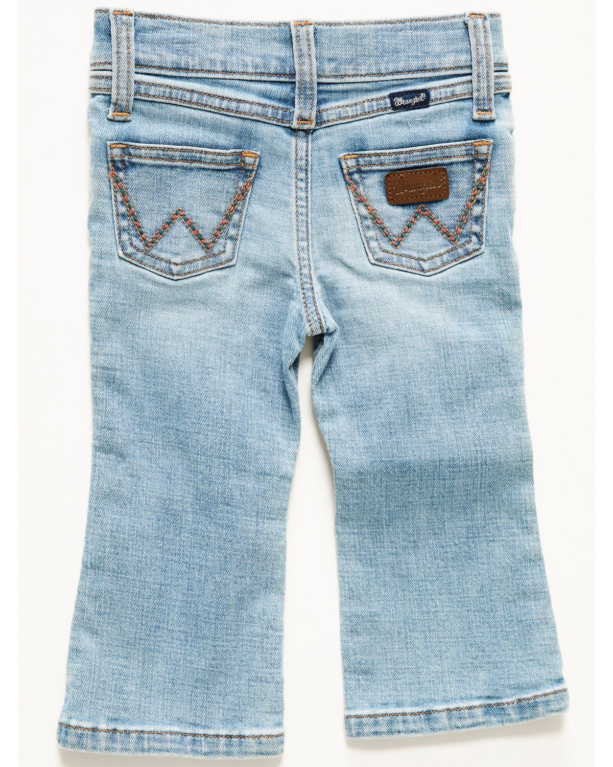Image #1 - Wrangler Infant Girls' Kelsey Light Wash Bootcut Jeans, Light Wash, hi-res