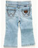 Image #1 - Wrangler Infant Girls' Kelsey Light Wash Bootcut Jeans, Light Wash, hi-res