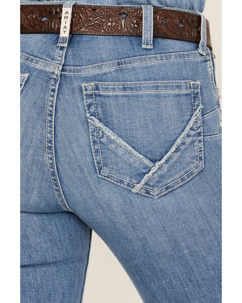 Image #4 - Ariat Women's Medium Wash R.E.A.L High Rise Annie Flare Jeans, , hi-res