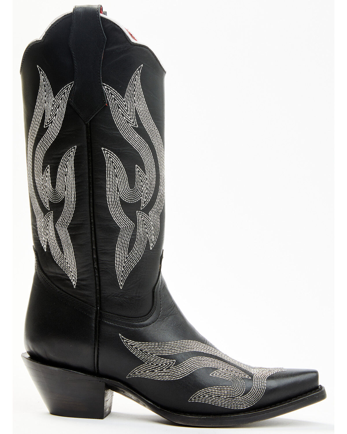 Image #2 - Planet Cowboy Women's Psychedelic Lines On The Highway Leather Western Boot - Snip Toe, Black, hi-res