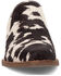 Image #4 - Dingo Women's Calico Hair-On-Hide Mules, Black/white, hi-res