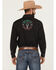 Image #4 - Cowboy Hardware Men's Boot Barn Exclusive Hecho En Mexico Long Sleeve Snap Stretch Western Shirt, Black, hi-res