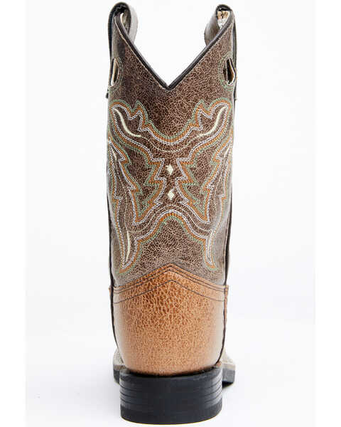 Image #5 - Cody James Boys' Colton Western Boots - Broad Square Toe, Bronze, hi-res