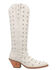 Image #2 - Dingo Women's Broadway Bunny Tall Western Boots - Snip Toe, White, hi-res