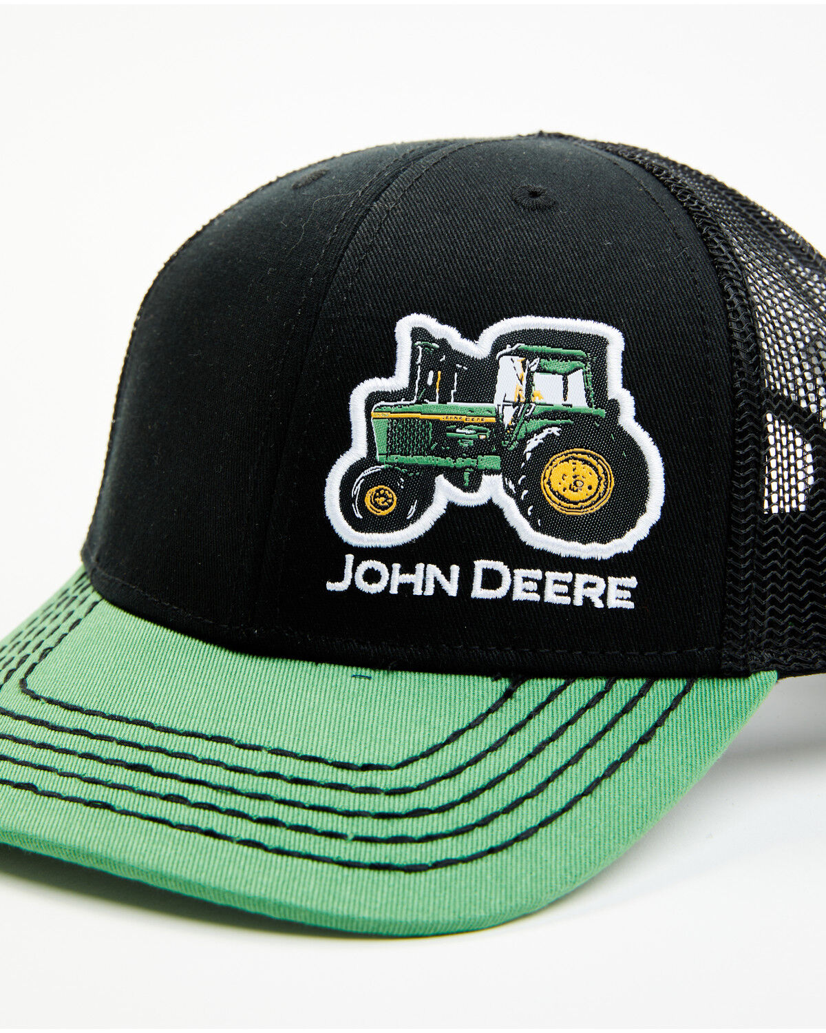 Image #2 - John Deere Boys' Logo Mesh Back Ball Cap, Green, hi-res
