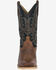 Image #3 - Smoky Mountain Men's Santa Fe Performance Western Boots - Square Toe, Brown/black, hi-res