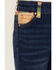 Image #2 - Ranch Dress'n Girls' Medium Wash Serape Pocket Stretch Regular Bootcut Jeans, Blue, hi-res