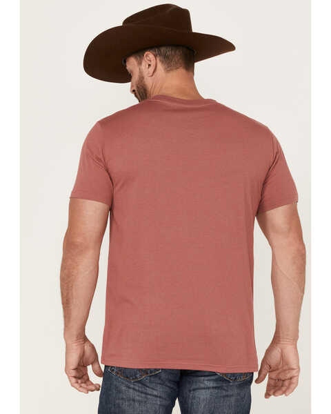 Image #4 - Dale Brisby Men's Rodeo Ol' Son Steerhead Skull Graphic Short Sleeve T-Shirt , Red, hi-res