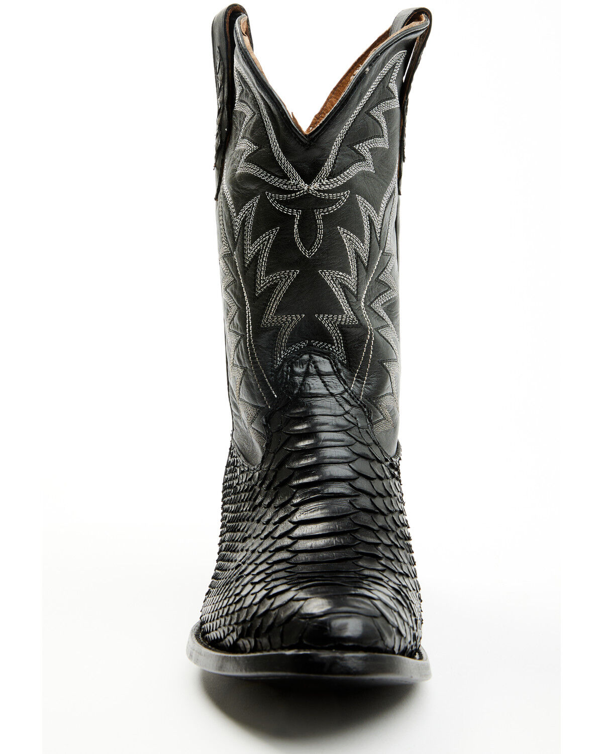 Image #4 - Cody James Men's Exotic Python Western Boots - Round Toe, Black, hi-res