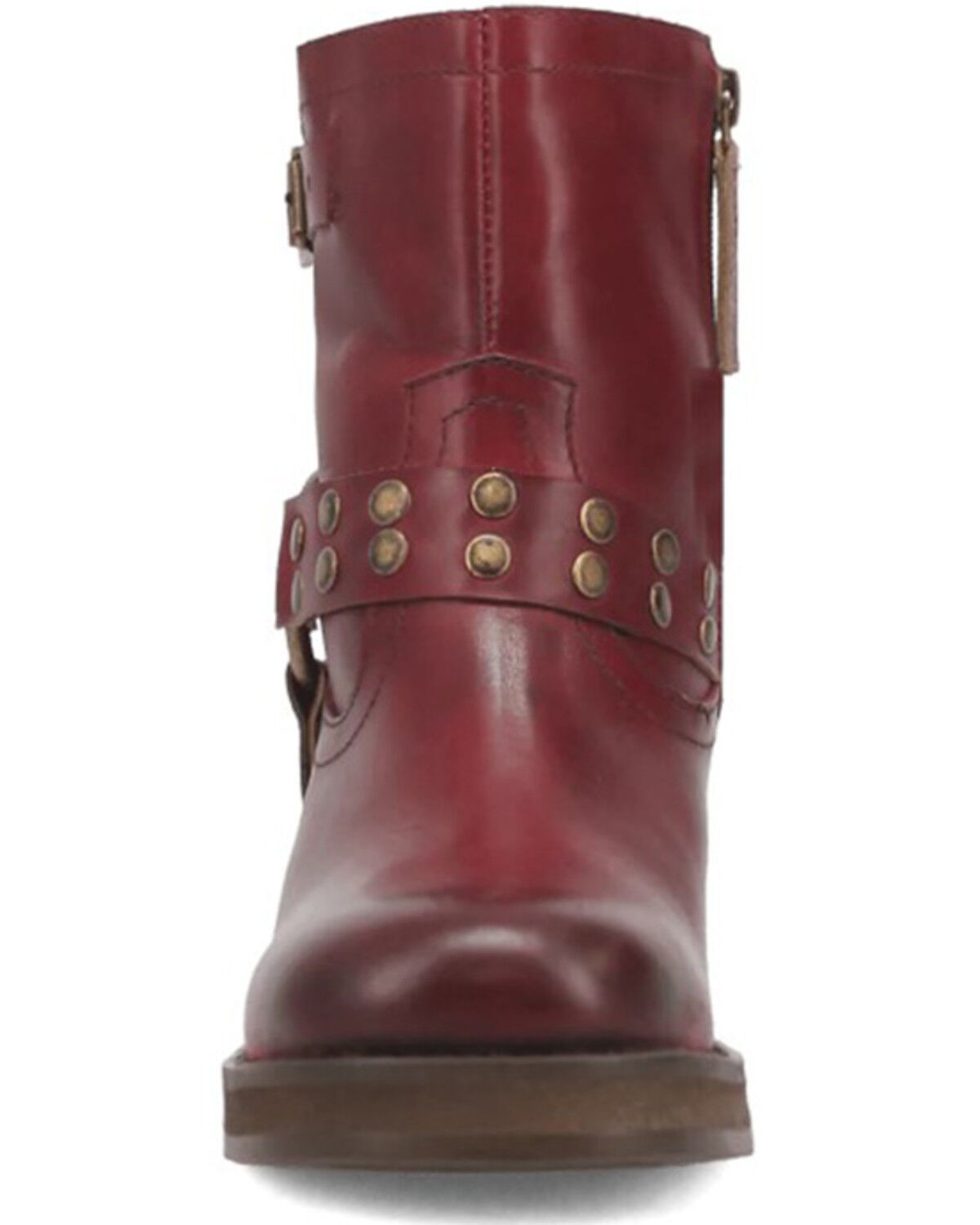 Image #4 - Dingo Women's Anarchy Harness Booties - Round Toe, Wine, hi-res