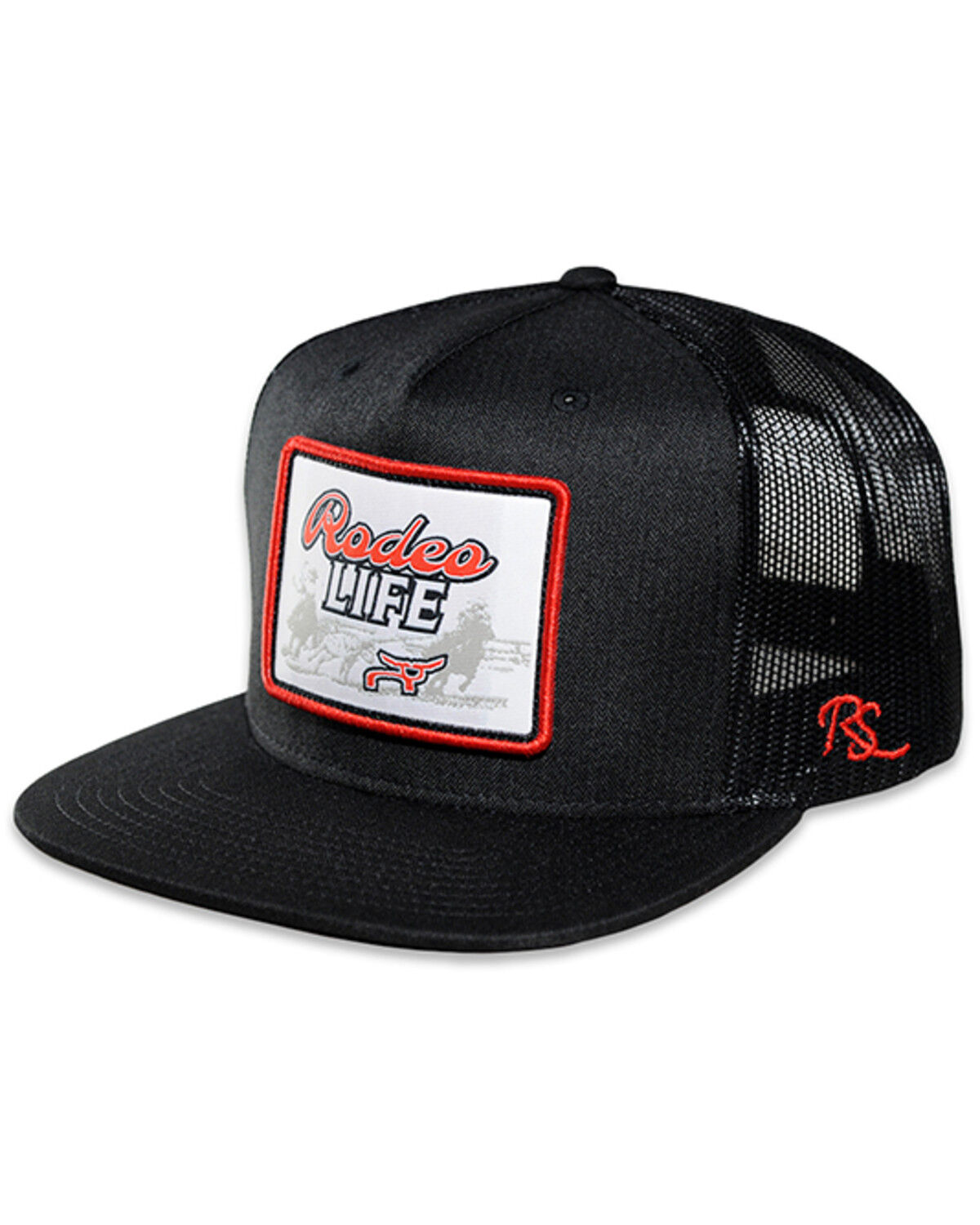 Image #1 - Ropesmart Men's Rodeo Life Ball Cap, Black, hi-res