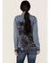 Image #4 - Cleo + Wolf Women's Axel Printed Long Sleeve Button-Down Shirt, Indigo, hi-res
