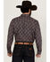 Image #4 - Gibson Trading Co Men's Garret Floral Print Long Sleeve Snap Western Shirt, Navy, hi-res