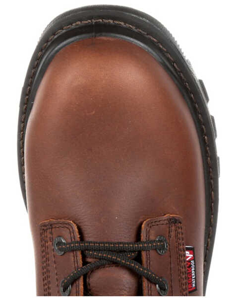 Rocky Men's Rams Horn Waterproof Work Boots - Soft Toe, Dark Brown, hi-res