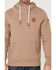 Wanakome Men's Cascade Mocha Pullover Hooded Sweatshirt , Brown, hi-res