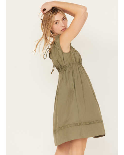Image #4 - Cleo + Wolf Women's Solid A-Line Dress, Olive, hi-res
